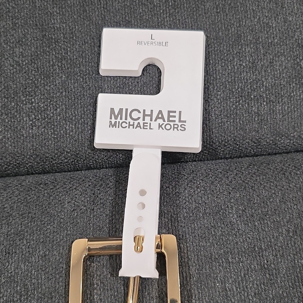 MICHAEL Michael Kors Reversible Belt with Gold Buckle. NWT! Size L - Picture 2 of 5